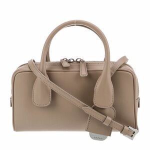 BY FAR Tan Mini Leather Bag